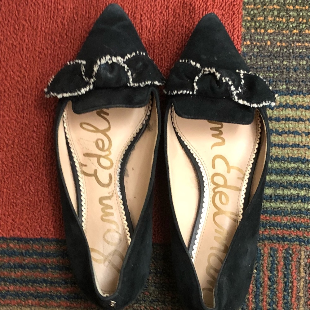 Sam Edelman black bow flats!